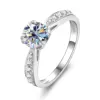 Moissanite+GRA Certificate-White Gold