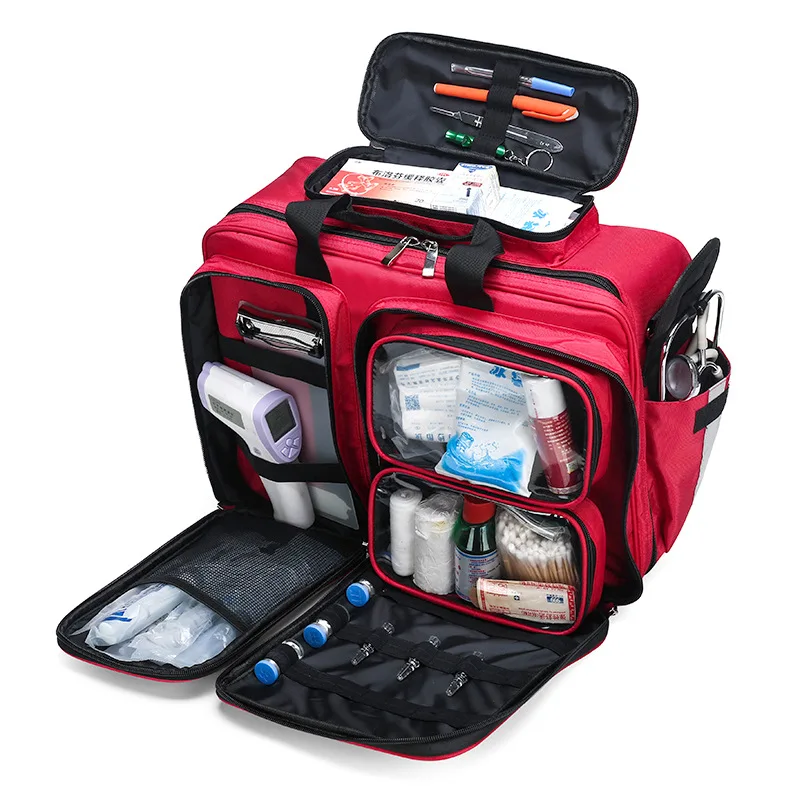 Outdoor First Aid Medical Bag Isolation Multi-pocket Large Storage Portable  Cross Emergency Medical Bag Sports Travel Nylon Bag - AliExpress