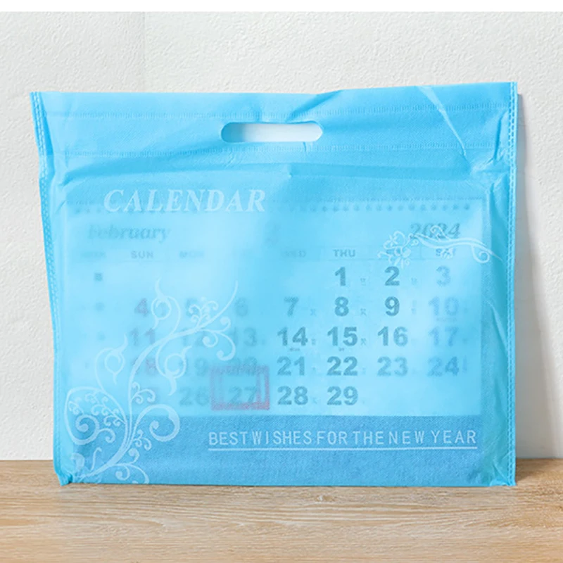 2024 пользовательский календарь печать 3-месячный дисплей настенный календарь дешевый настенный календарь печать
