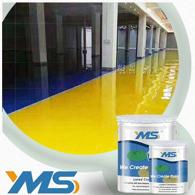 YMS Free Sample Epoxy Resin Floor Coating OEM OED Self-Leveling for Concrete Workshop Garage Garden Surface for Brush