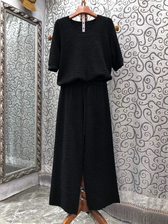 Top Quality Women's Set 2022 Autumn Winter Casual Tracksuit Ladies Knitted Pullovers+Wool Knitted Long Pant Sets Suit Sweater
