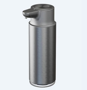 Desktop Automatic Touchless Stainless Steel Metal Soap Dispenser Electric USB Rechargeable Lithium Battery for Bathroom