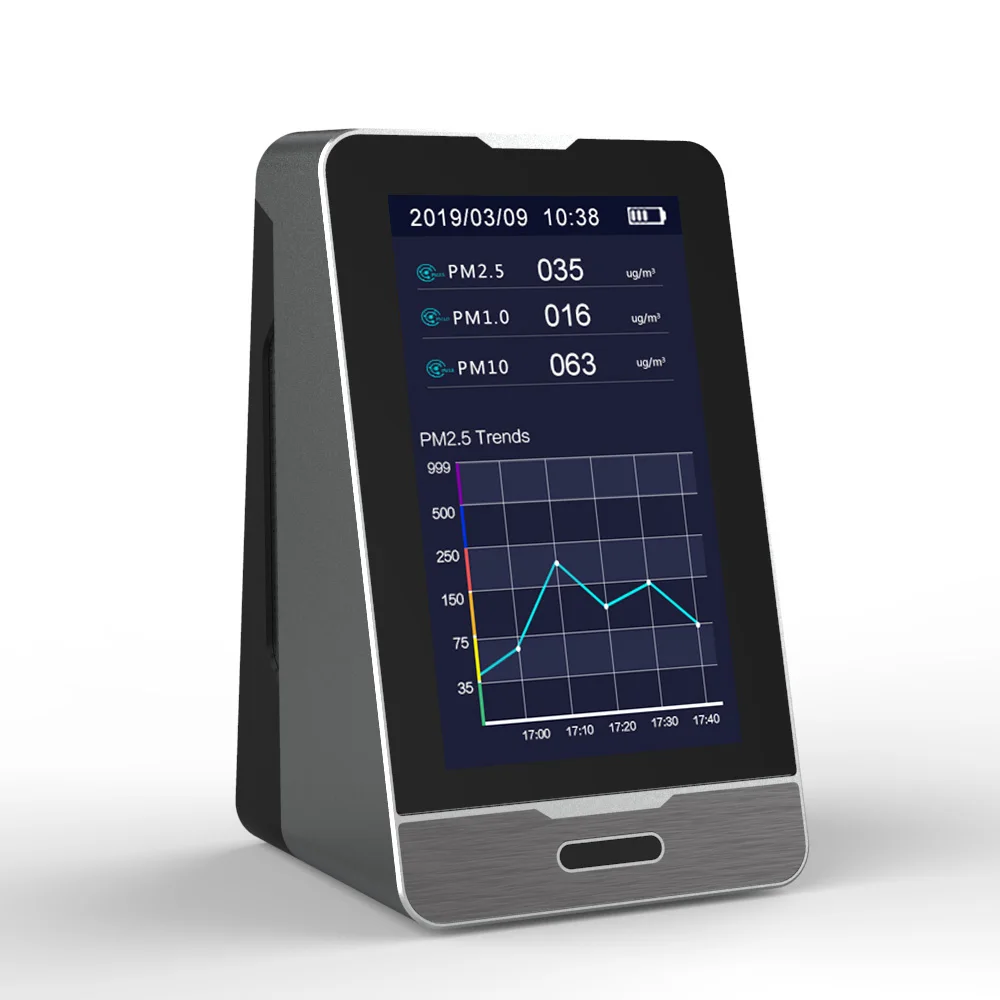 AQI PM2.5 анализ качества воздуха HCHO TVOC тестер PM1.0 PM10 цифровой светодиодный дисплей монитор детектор газа анализатор