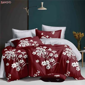 Luxury Duvet Cover Set 100%polyester Microfiber Printed Bed Cover Duvet Set Floral Bed Cover Duvet