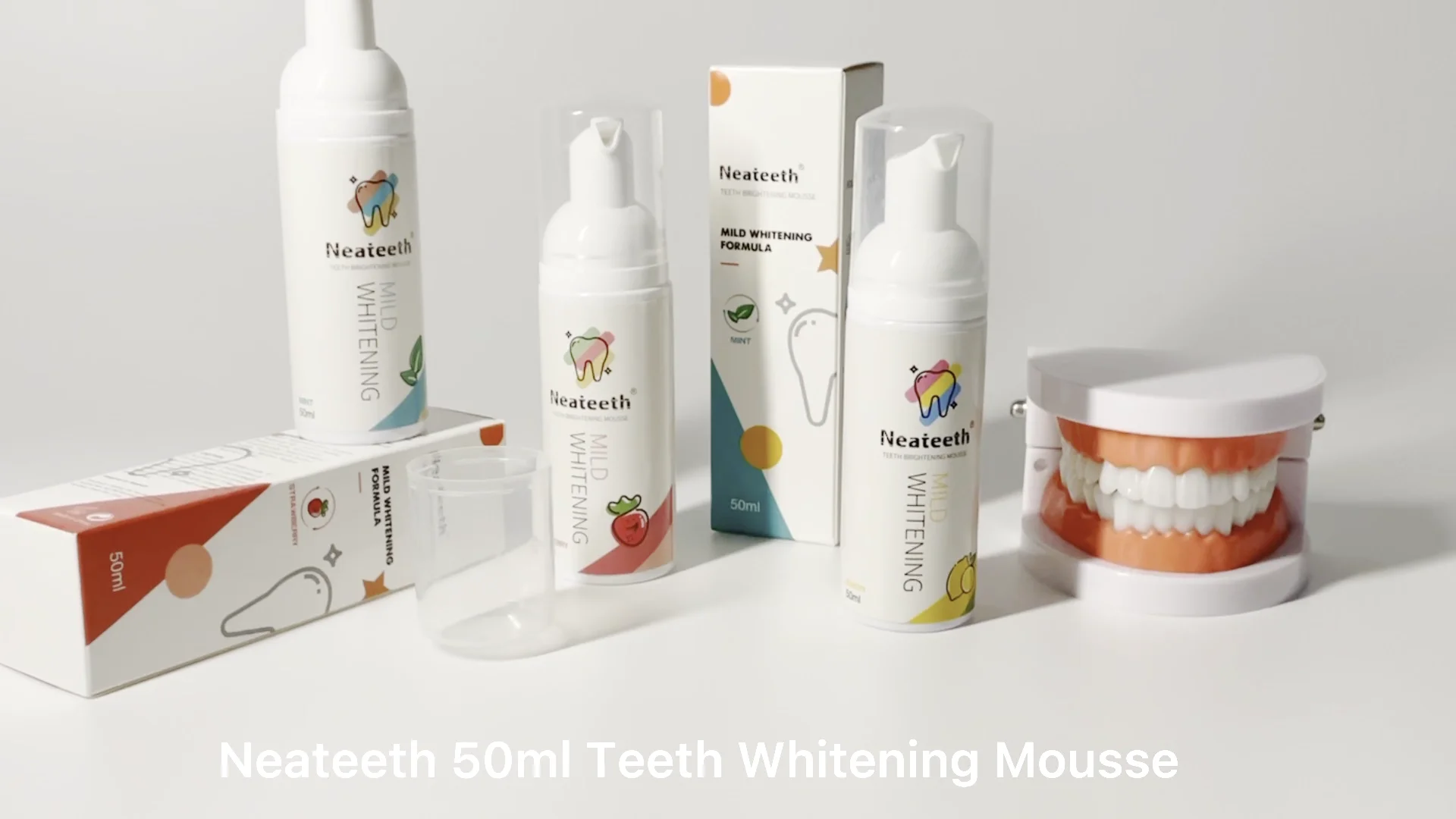 Dental Aligner Retainer Cleaner Tooth Whitening Mousse Foam Toothpaste