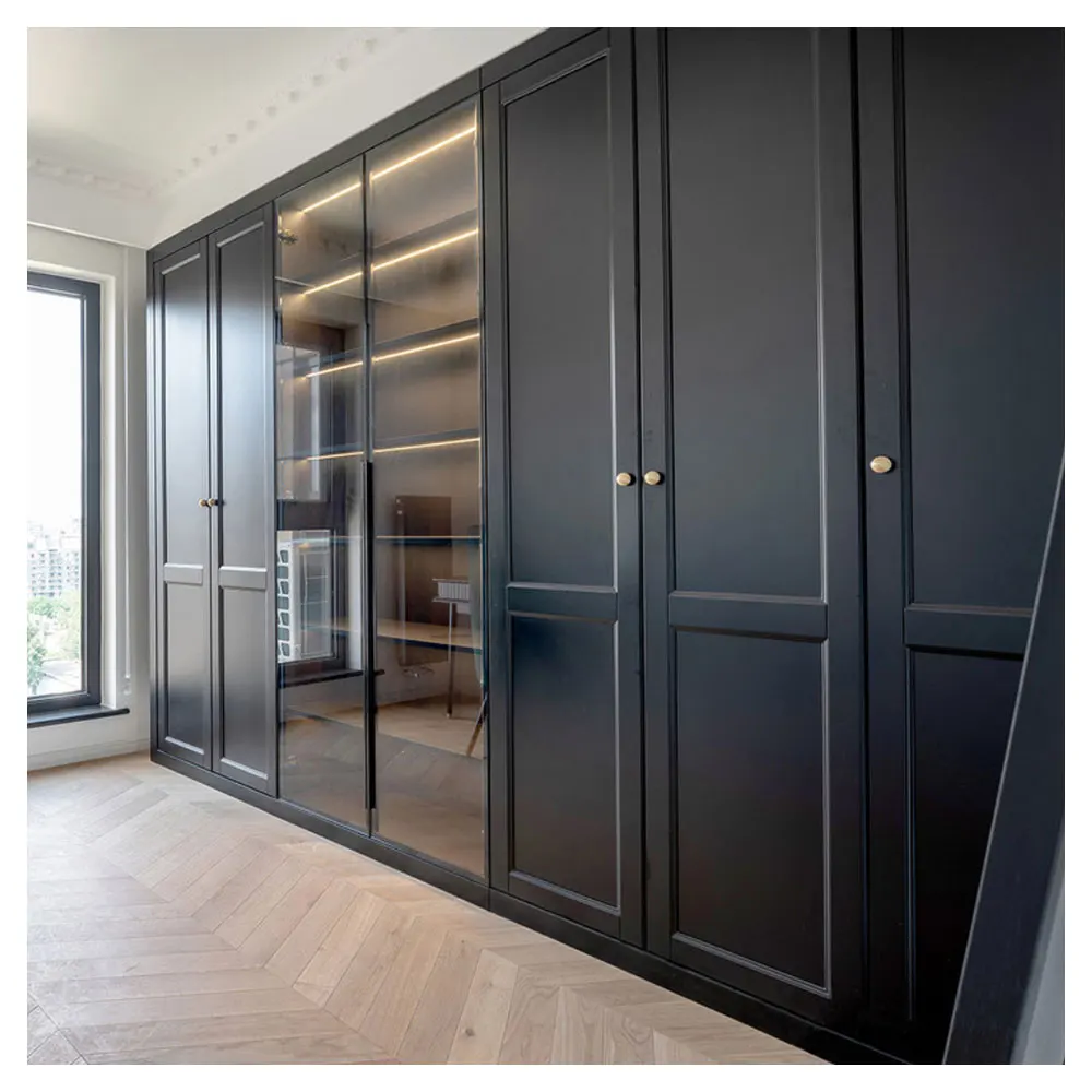built in wardrobe glass door modern wardrobe sliding door system modular wardrobe