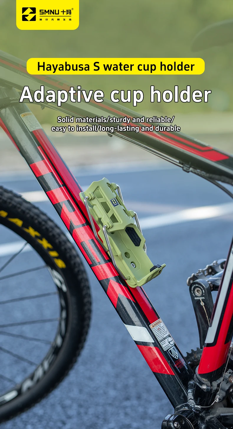 product smnu aluminum bike cup holder universal one hand operation 360 rotation collapsible lightweight durable bottle mount bicycle-3