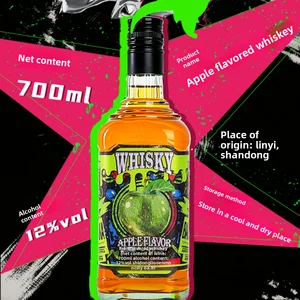 Commercial FASTKING Apple Whiskey 12% ABV 700ml Bottle for Cocktail Bar Menu Hotel F&B Procurement Retail Stocking