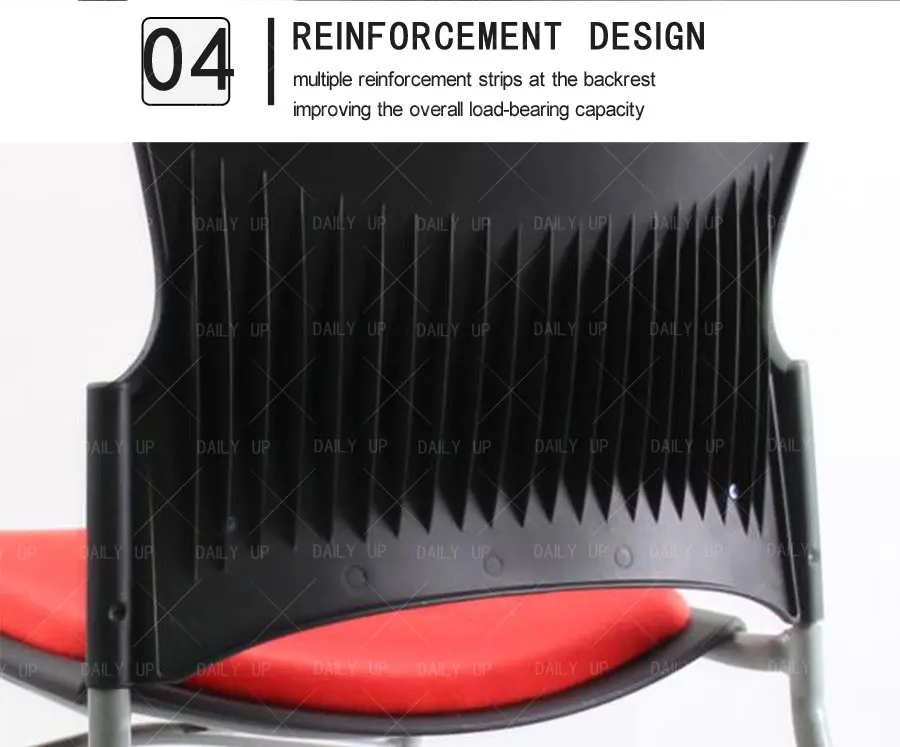 High Quality Kitchen Chair With Wheels Metal Frame Mobile Training Chair With Cushion And Ergonomic Armrest For Dining And Study