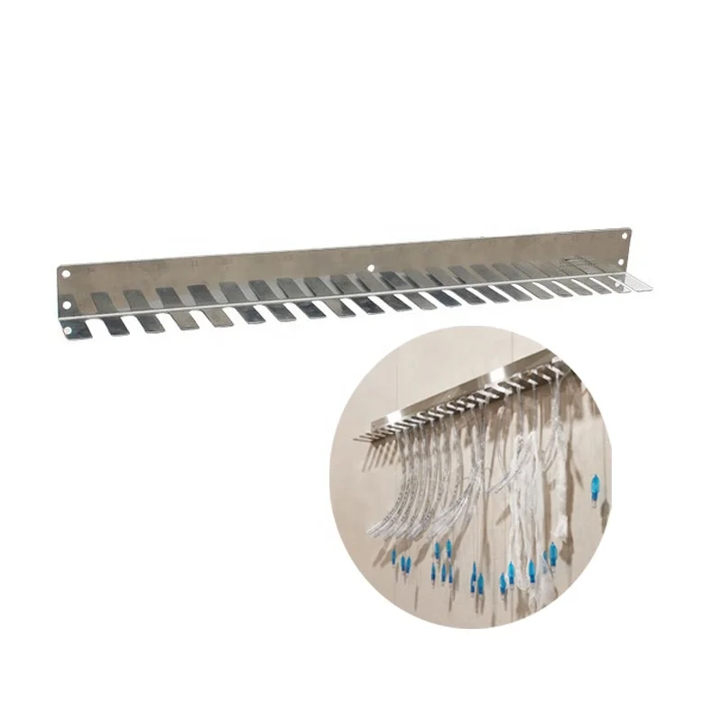 Stainless Steel Endotracheal Tube Holder - Wall Mount Rack For Veterinary Tubes