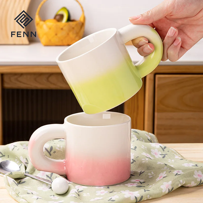 Eco-friendly Ceramic Mugs with Heavy Handles - Perfect Gifts