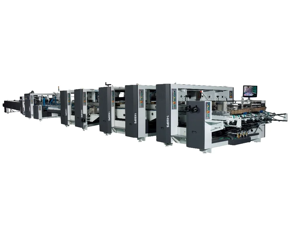 PRY-1100PS/1450PS Electric Automatic Box Making & Gluing Machine for Paper Cartons