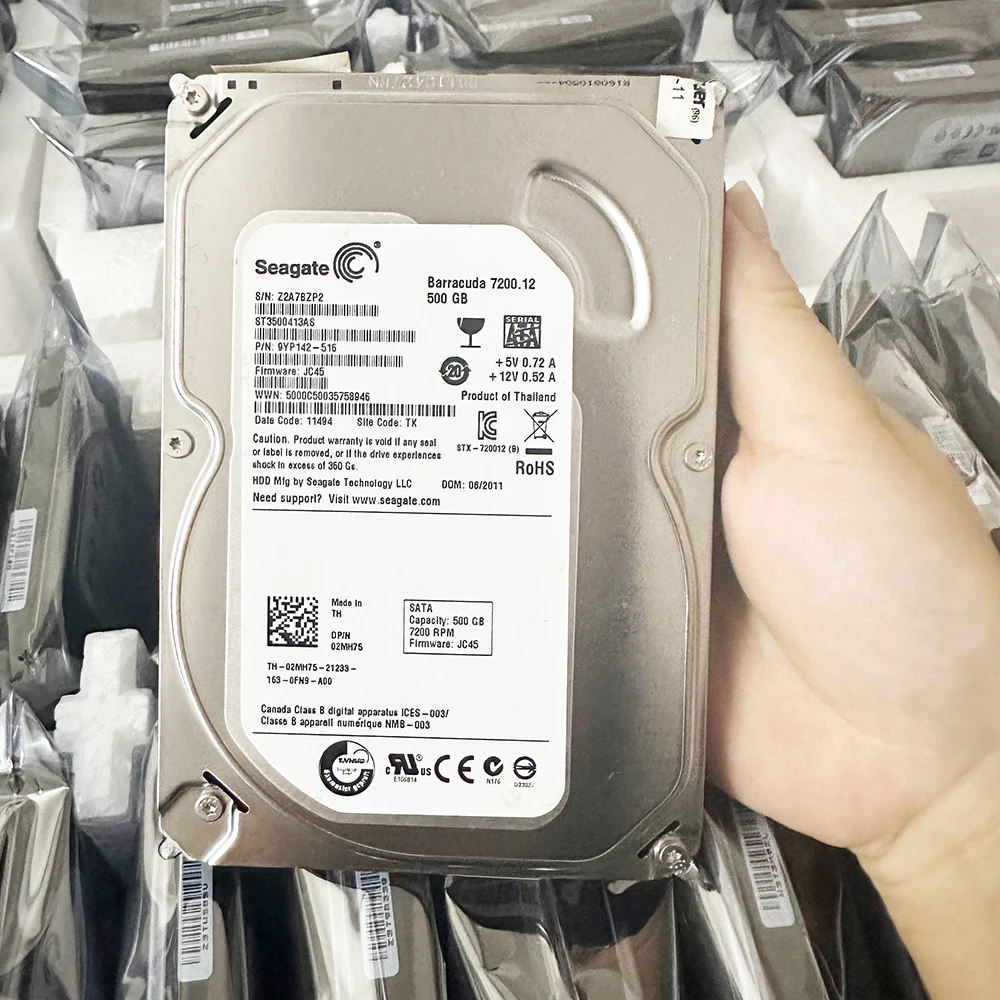 Used Good Quality Low Price Internal Computer Desktop PC Hard Drive 3.5 Inch Refurbished 500GB HDD