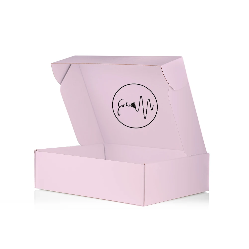 Заводская цена Пользовательский логотип роскошная печатная эко-упаковка гофрированная бумага картонные почтовые ящики бумажная коробка