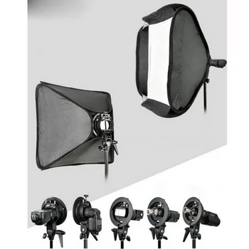 Photo Studio Accessories Godox SFUV 80*80cm Portable Softbox with S Type Bracket Holder Carry Bag for Photography detail image