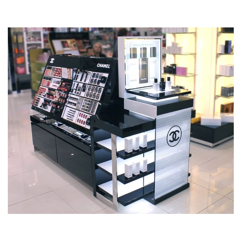 品牌品牌化妆品展示柜岛式陈列柜用于化妆商店家具