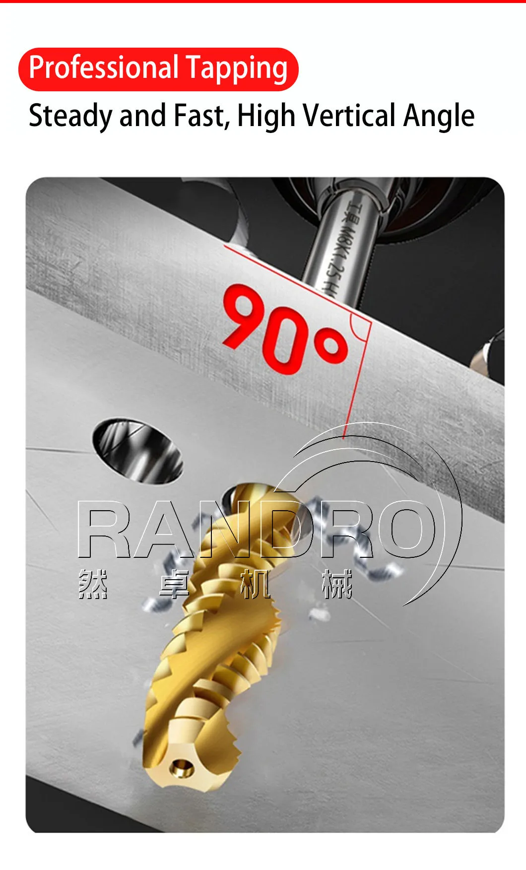 Randro M12 M16 M20 M36 CNC Electric Tapping Machine Servo Motor ...