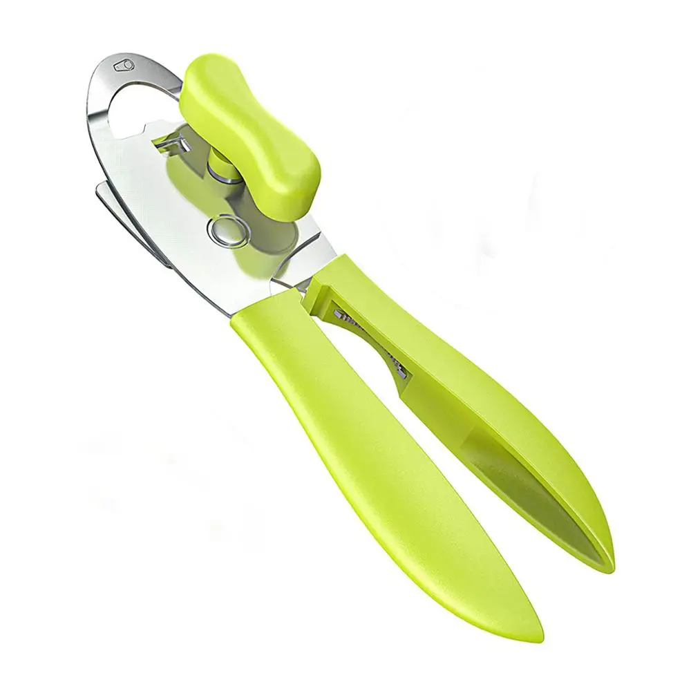 4IN1 Ergonomic Can Opener Manual Smooth Edge Stainless Steel Heavy Duty Tin 