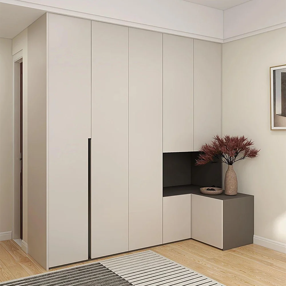 Fully Assembled Living Room Wooden Wardrobe Modular Closets Bedroom Storage Systems Modern High End Big Walk in Closet