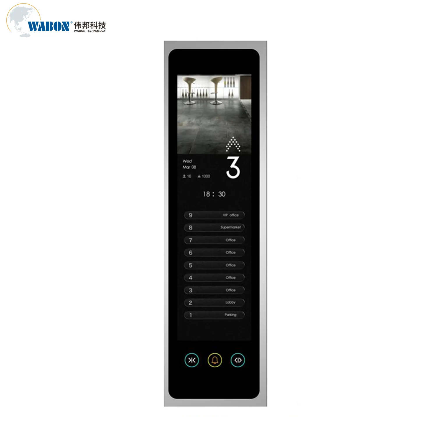 Built in Kone Elevator Car Touch Screen Control Push Button Panel Cop Lop