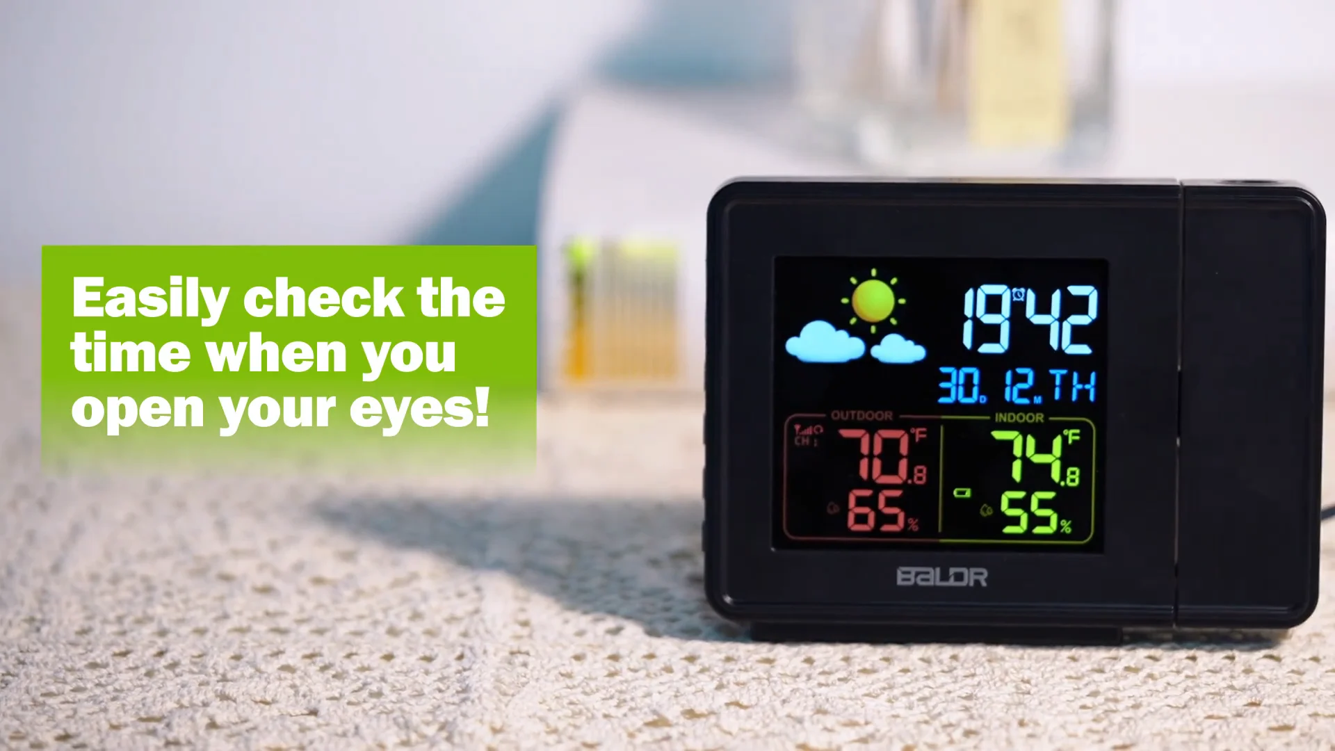 Baldr B0367wst2h2rv1 Radiocontrolled Weather Station Clock Buy