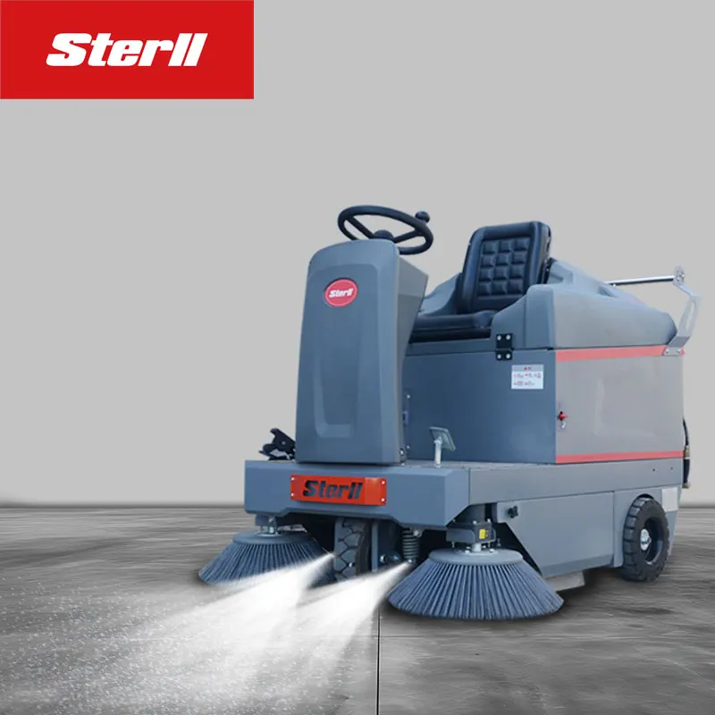 Sterll ST3 Road sweeper driving Industrial park cleaning vehicle CE certificate MSDS Warehouse sweeper