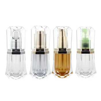 10ml hexagonal acrylic dropper essential oil bottle Portable nail oil bottle Press lotion empty bottle