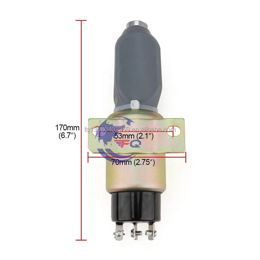 Stop Shutoff Solenoid 3864274 24V for For Cum-mins Caterpillar 