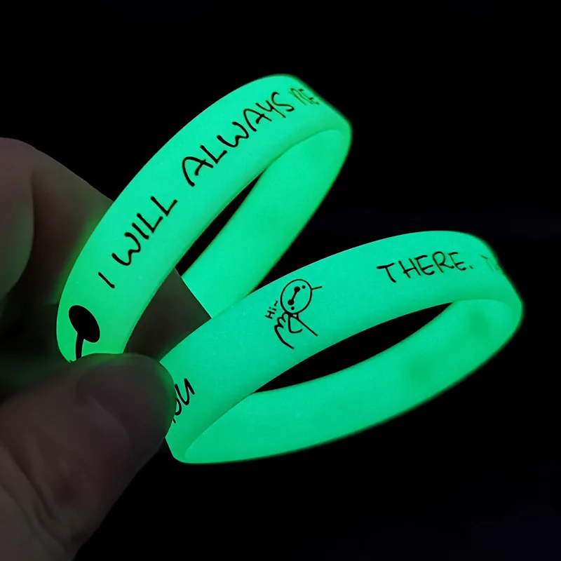 Glow-in-the-Dark Silicone Bracelet –