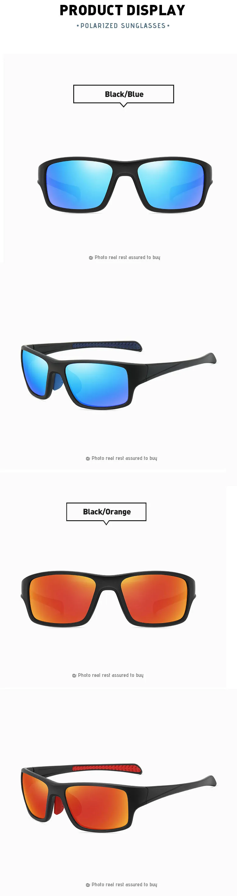 2024 Windproof Pc Square Riding Glasses Cycling Biking Sunglasses Blue