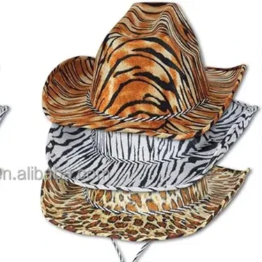Costume Hats Zebra Cowboy Hat White Costume Cowboy Or Girl Hat