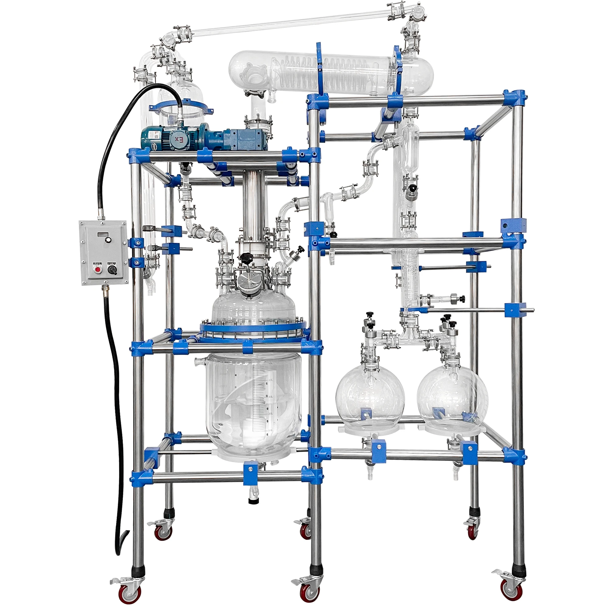 Kit di avviamento per laboratorio di chimica: Purificazione dell'alcol Reattore in vetro da 50L