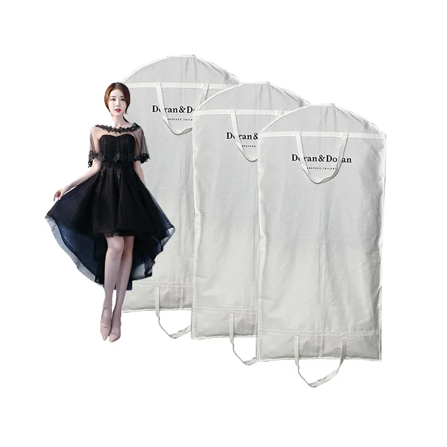 Luxury Cotton Bulk Garment Bags With Zipper Non Woven Garment Suit Bag
