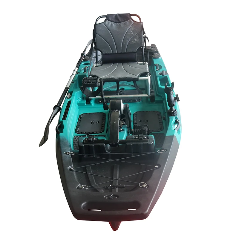 10ft Propeller Ocean Pedal Drive Kayak Modular 1-Person HDPE Sea Live Fish Storage Kayaks for Fishing Hull Material Rivers