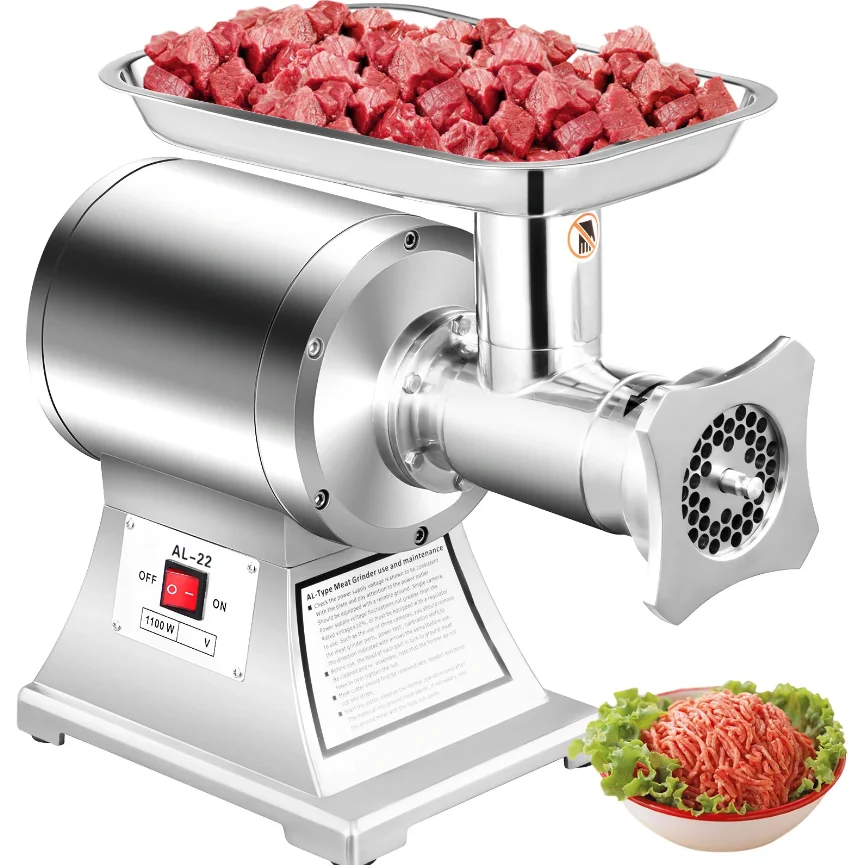 1100W Meat Mincer Efficient Grinding Sausage Stuffer