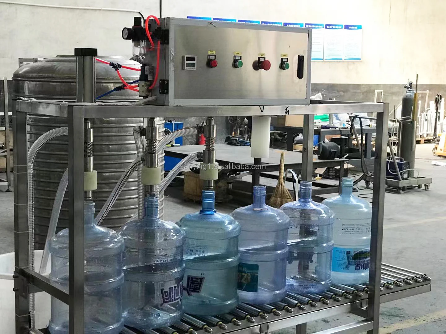 Easy Operation Semi-automatic Single Head Filling Machine For Gallon ...