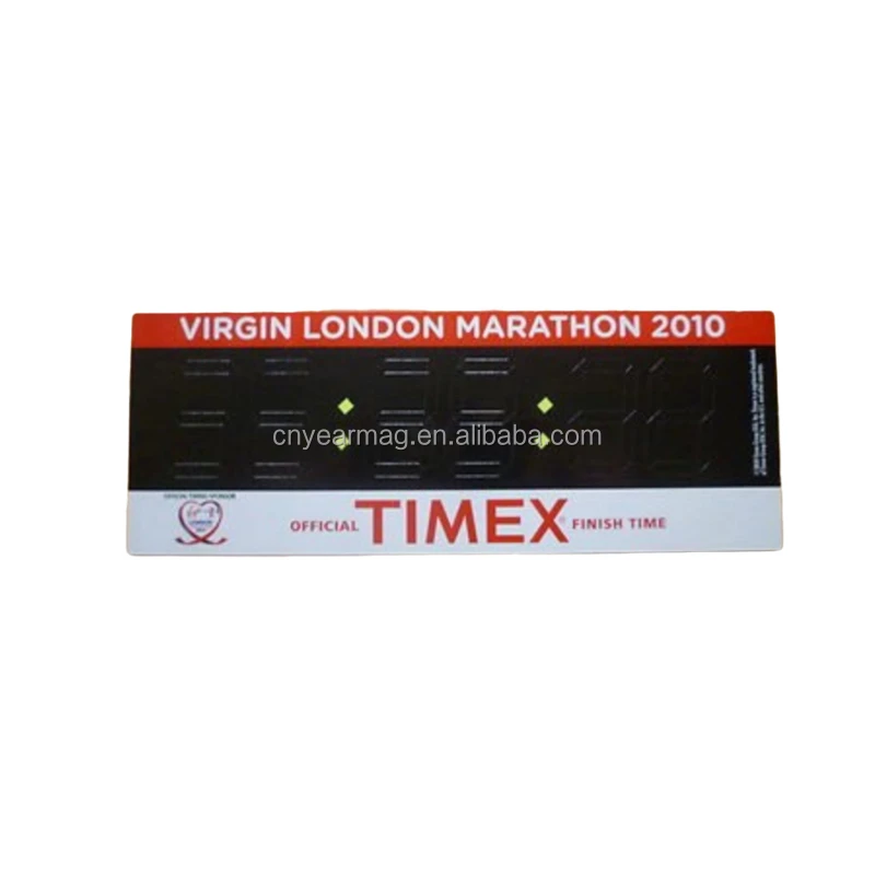 Direct Factory Customizable Marathon Fridge Magnet Sticker Soft Rubber Magnet Sheet Racing Magnets Outstanding Finishing Time