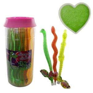 Wholesale Colorful Mix Sea Horse Crocodile Snake Shape Sweet Assorted Fruit Jelly