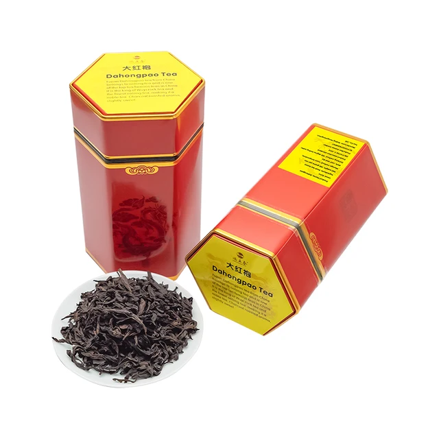 Chinese Healthy Tea Natural Organic Tea Bag Hot and Iced Milk Tea with Coffee | 3.52 oz (100g) Reusable Sealed Canned Dahongpao