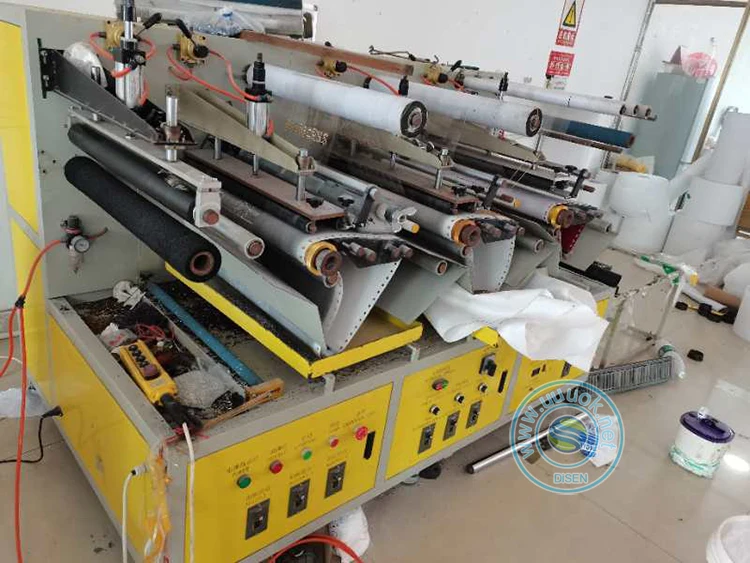Automatic Hot Fix Spungal Sequence Hotfix Tape Roll Production Manufacturing Auto Rhinestone Brushing Machine for Paper Strass