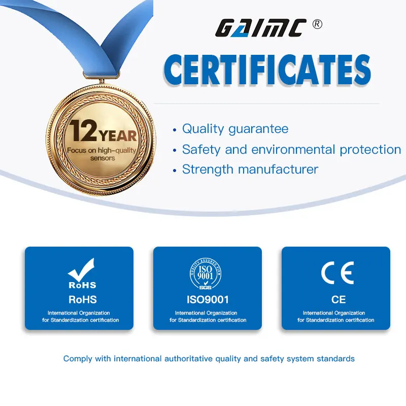 GAIMC GTS300 Instock sample test pt100 pt1000 temperature sensor for fast delivery