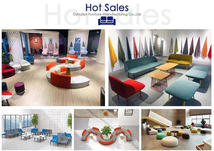 Customized Colors Modular Public Stools Seating Office Combination Meeting Sectional Sofa Set