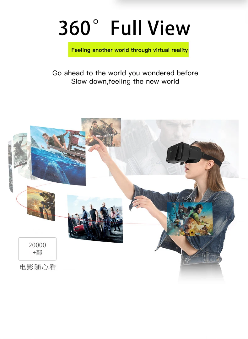 2022 Dropshiping New 3D Virtual Reality Gaming Glasses Headset Compatible Phone G10 Metaverse VR Headset With iPhone Android