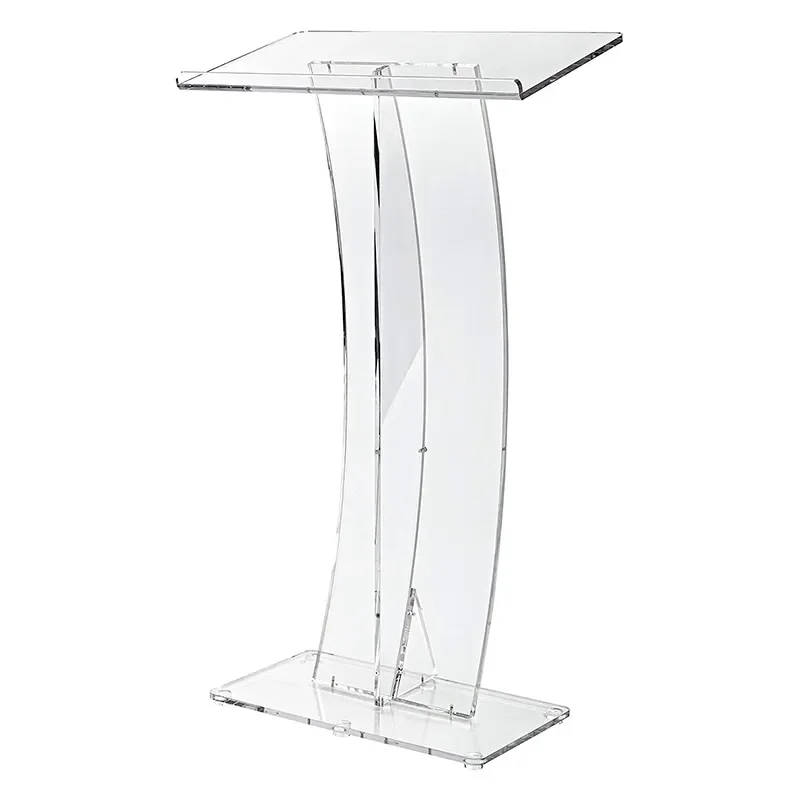 Clear Podium Stand Portable Presentation Podium For Restaurants ...