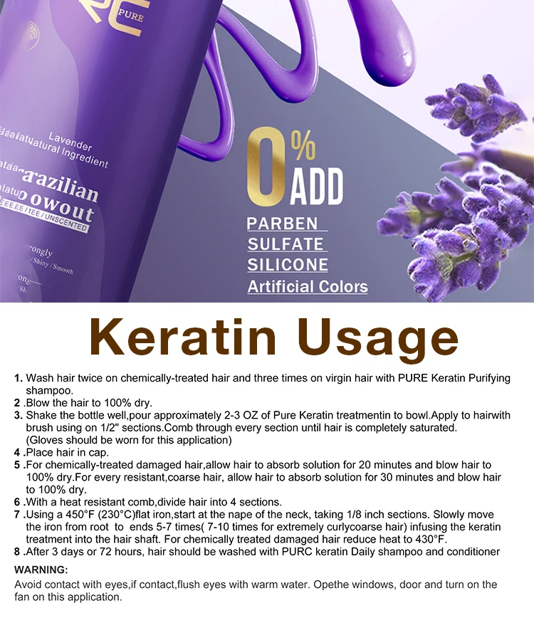 Wholesale Brazilian Keratin Smoothing Pure Keratin Hair Treatment Hair