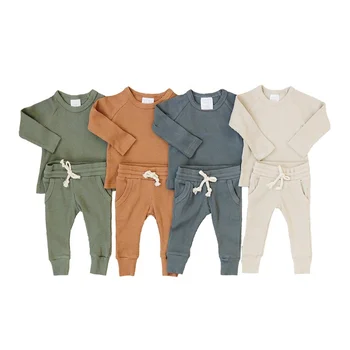 Baifei Organic Cotton Newborn Baby Girl Organic Baby Shower Layette Gift Set Sweatsuit Clothes New Born Baby Clothes Set