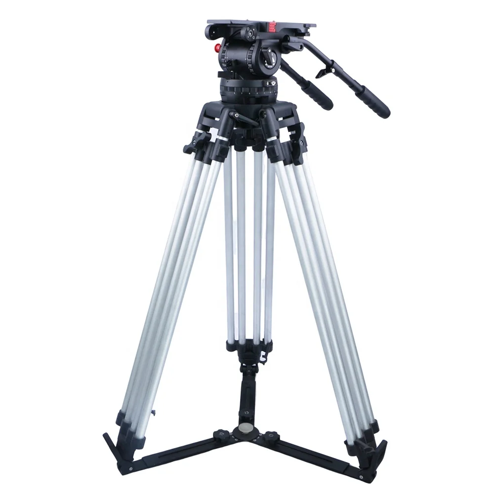 MagicLine Photographic Equipment Broadcast Heavy Duty Video Camera Tripod System With 150mm Bowl Cine 30 Fluid Head Kit