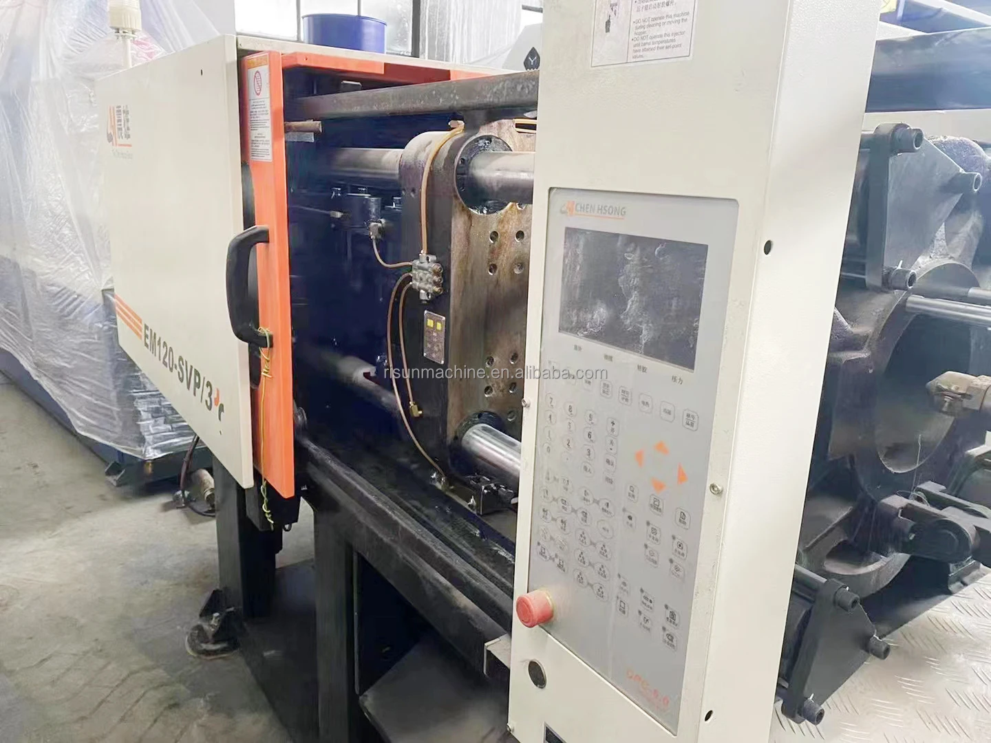 120 тонн Тайвань CHENHSONG гидравлический зажим бывшая в употреблении машина для литья под давлением пластиковая