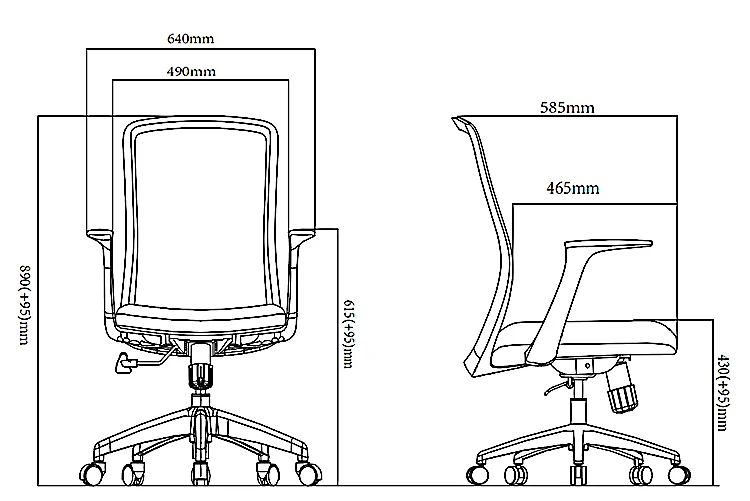 Executive Ergonomic Modern Mesh Recliner Swivel Revolving Chair details