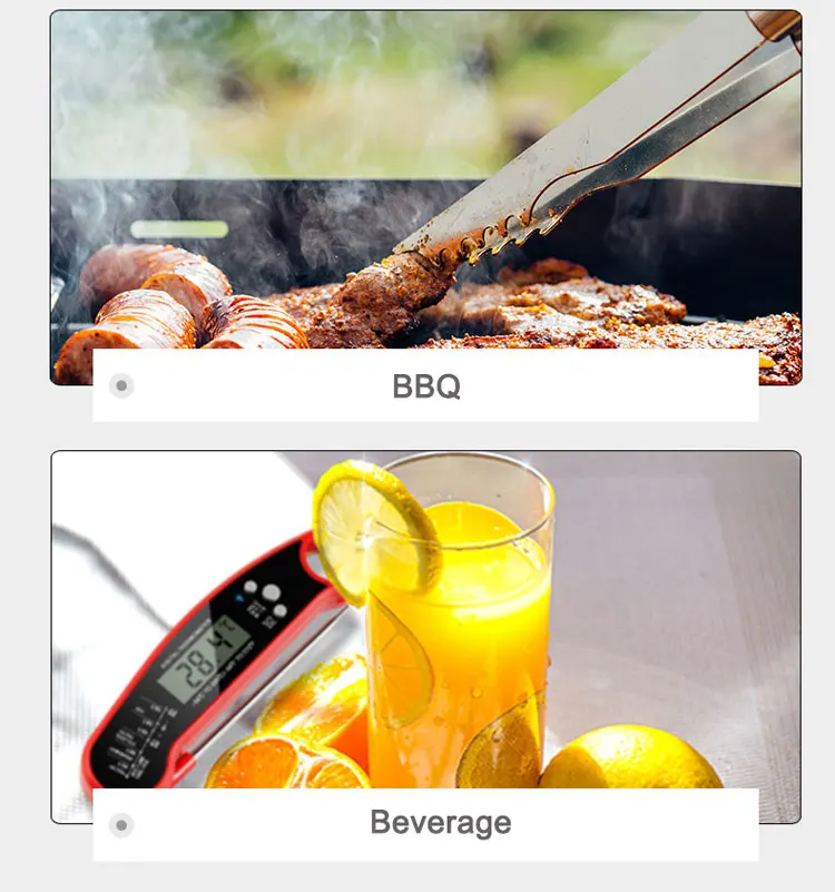 Kitchen Food Steak Bbq Instant Read Digital Meat Thermometer For